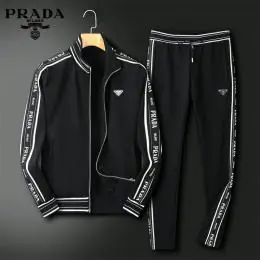 prada survetements manches longues pour homme s_126aa17